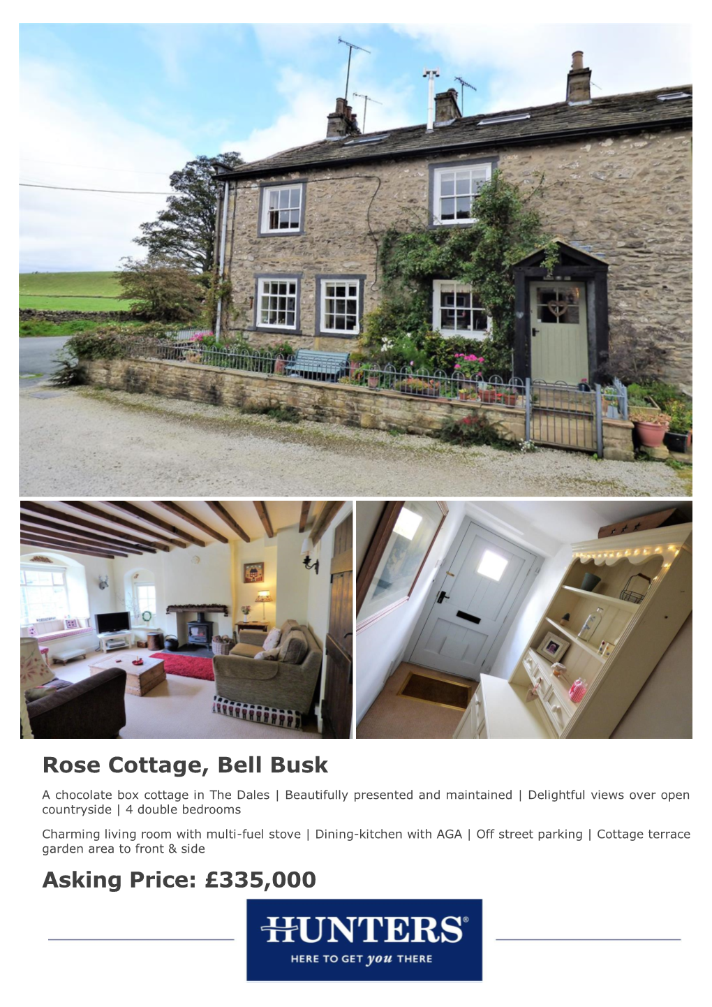 Rose Cottage, Bell Busk Asking Price: £335,000