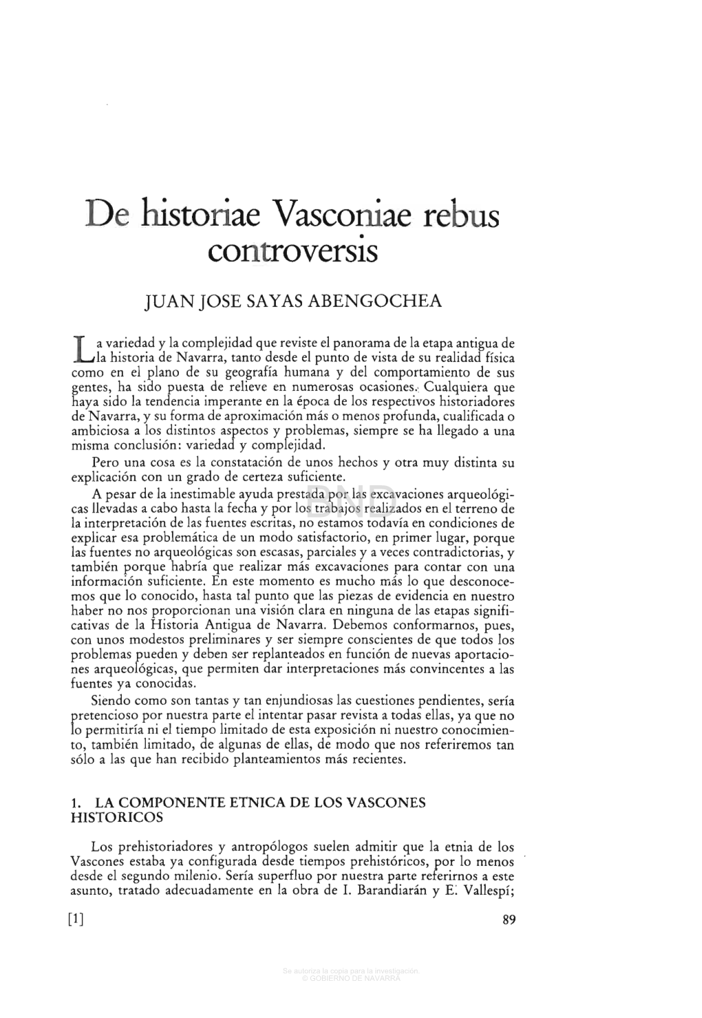 De Historiae Vasconiae Rebus Controversis