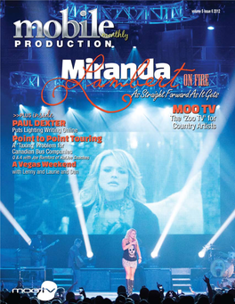 Volume 5 Issue 6 2012 Mobile Production Monthly 1 Lighting
