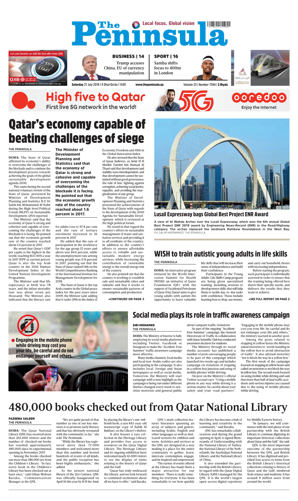 Qatar's Economy Capable of Beating Challenges of Siege