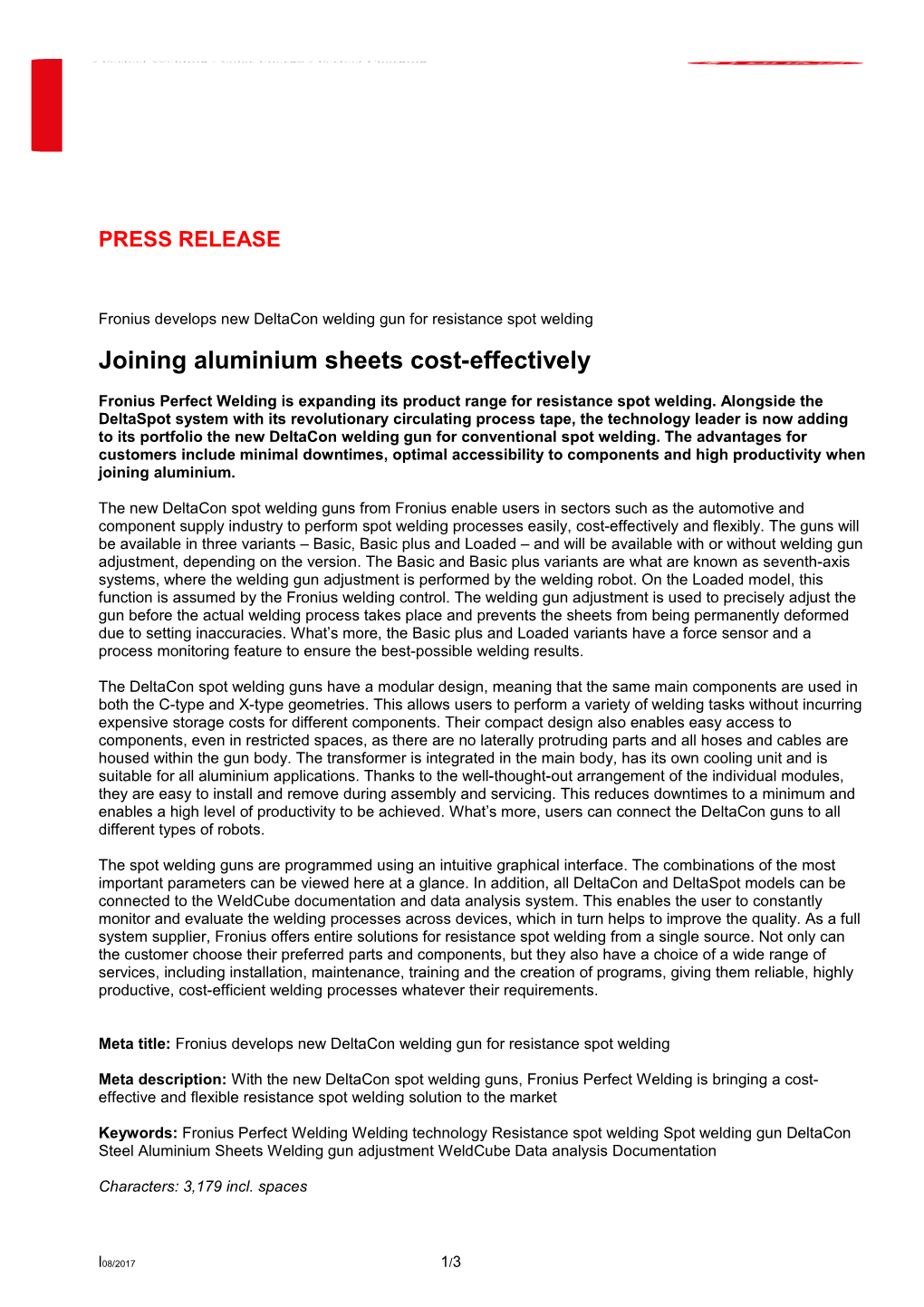 Joining Aluminium Sheets Cost-Effectively