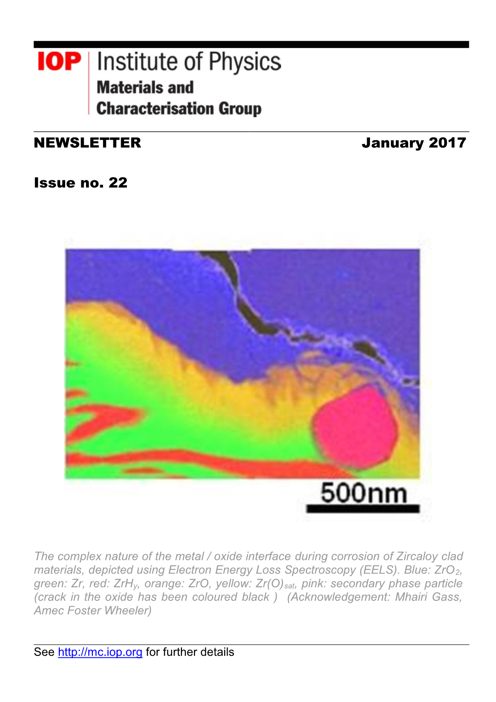 NEWSLETTER Issue No. 22 January 2017