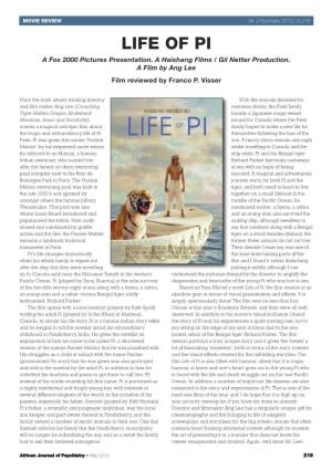 LIFE of PI a Fox 2000 Pictures Presentation