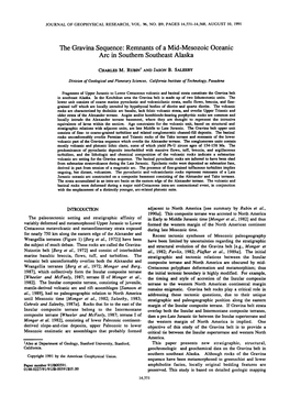 The Gravina Sequence Remnants of a Midmesozoic Oceanic Arc In