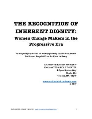 INHERENT DIGNITY: Women Change Makers in the Progressive Era