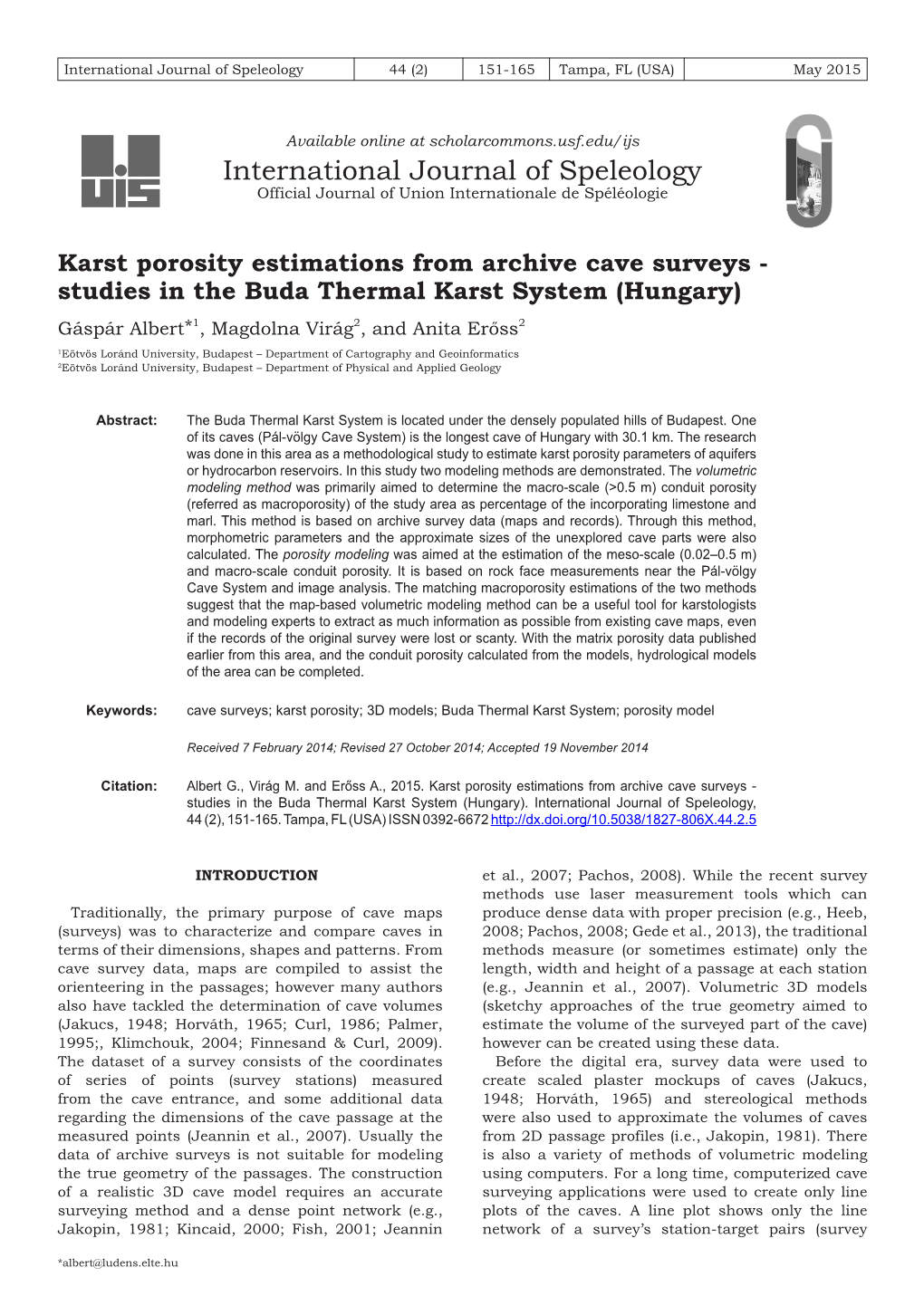 Karst Porosity Estimations from Archive Cave Surveys