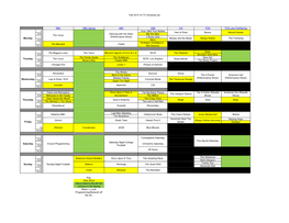 Fall 2013-14 TV Schedule.Xls