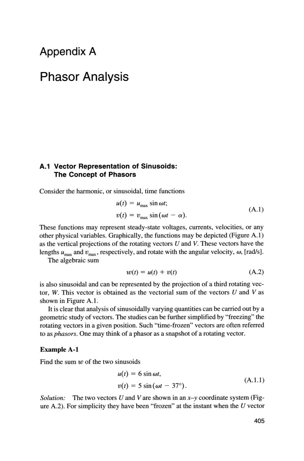 Phasor Analysis