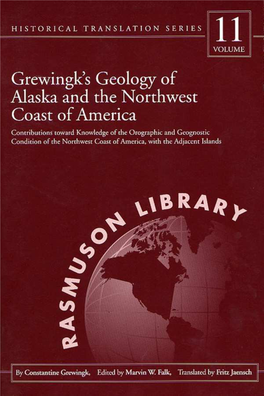 Grewingk's Geology of Alaska and the Northwest Coast of America