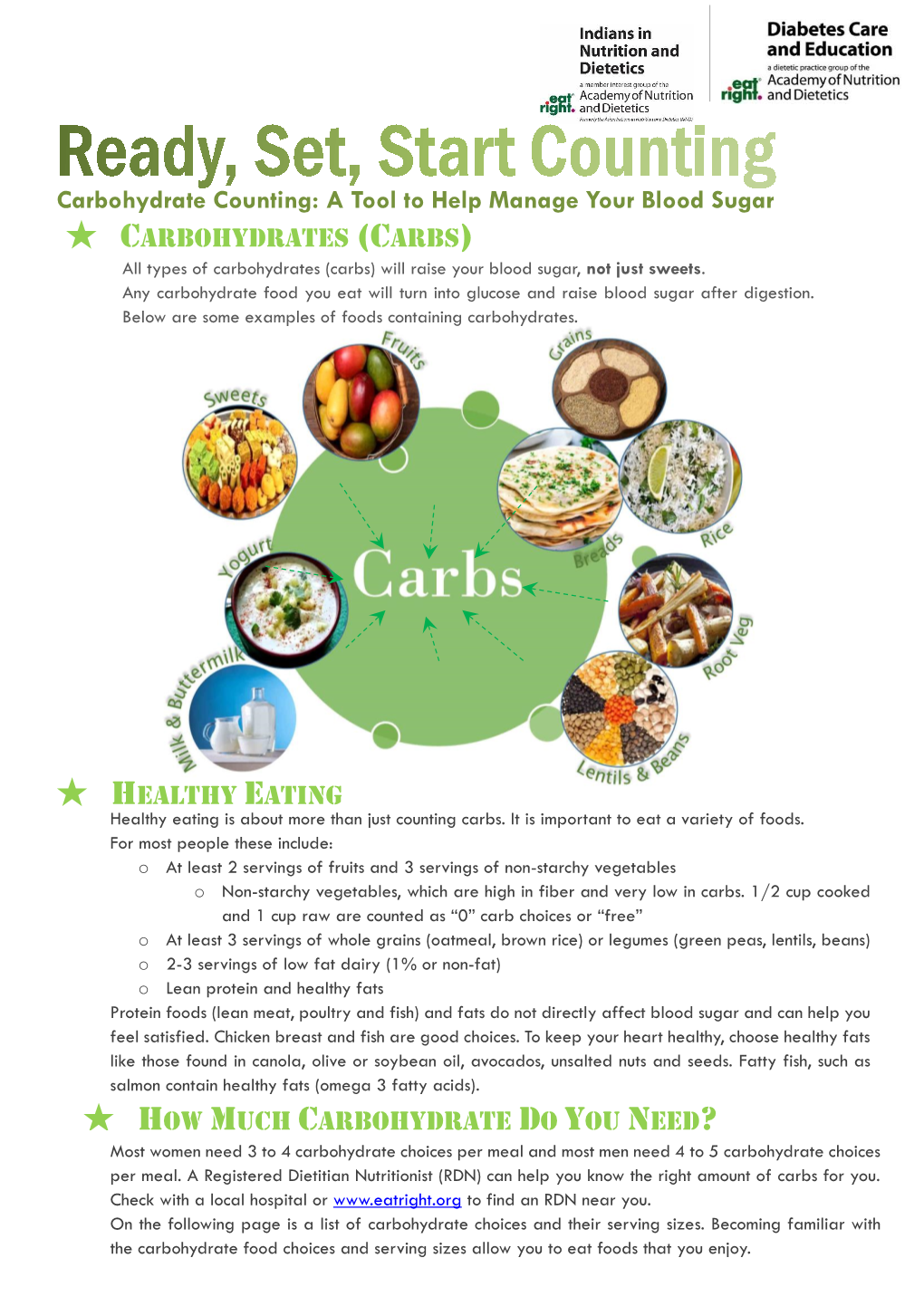 How Much Carbohydrate Do You Need? Healthy Eating