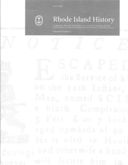 Rhode Island and the Slave Trade