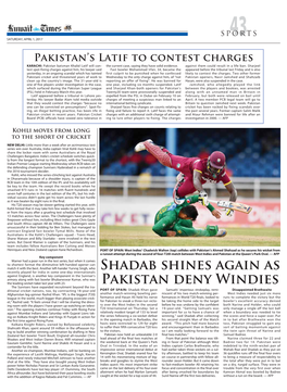 Shadab Shines Again As Pakistan Deny Windies