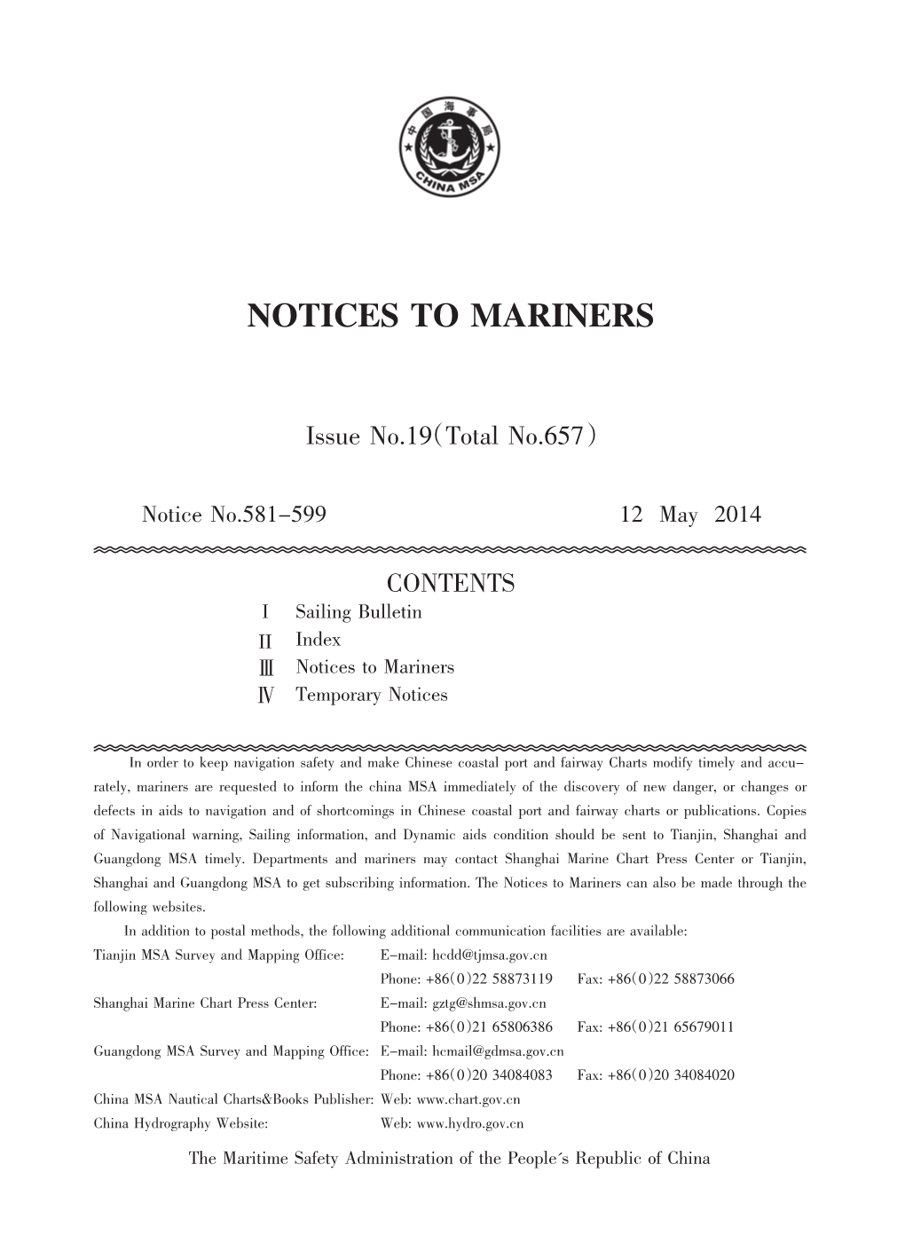 Notices to Mariners