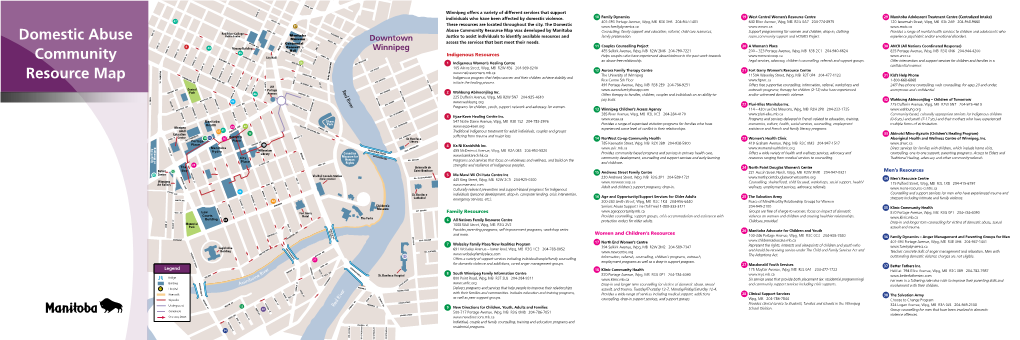 Domestic Abuse Community Resource Map (Winnipeg)