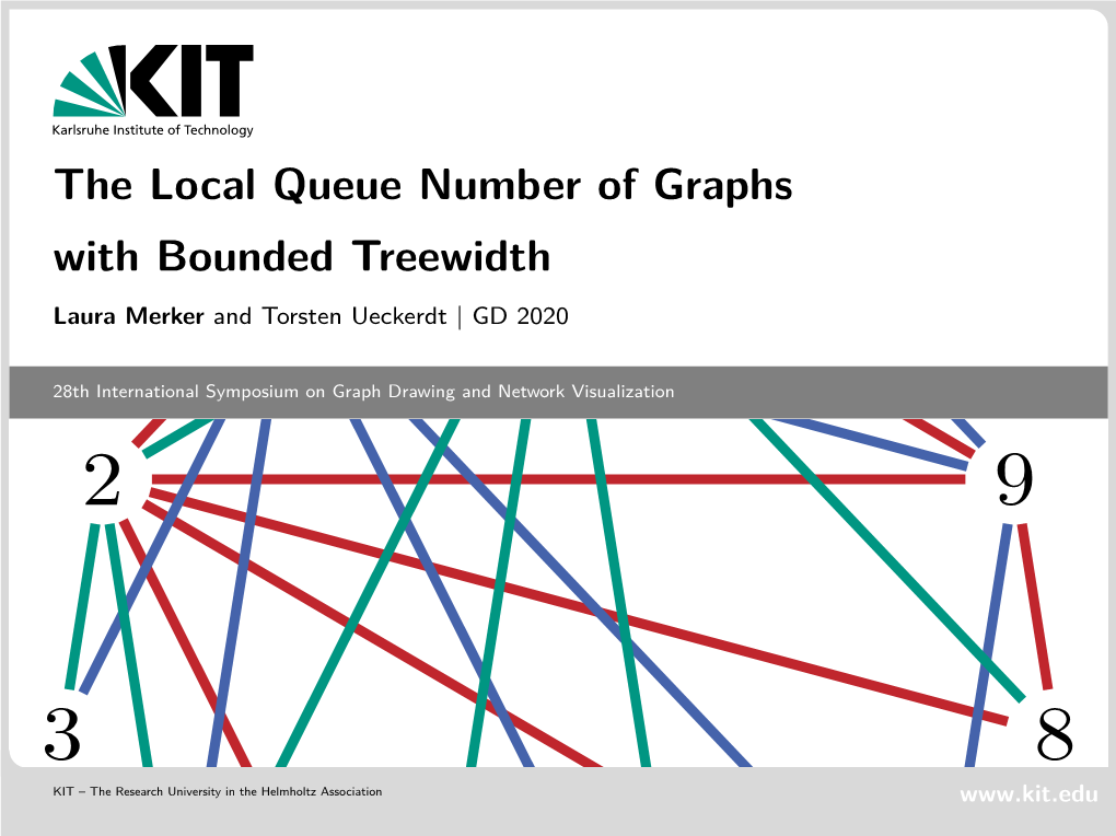 The Local Queue Number of Graphs with Bounded Treewidth GD 2020 2 K-Local, I.E