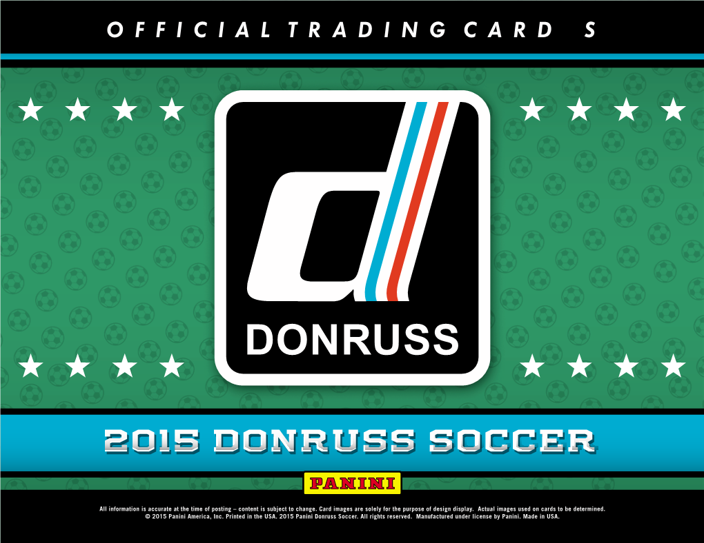 2015 Donruss Soccer
