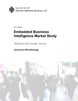 Embedded Business Intelligence Market Study