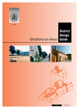 Stratford-On-Avon District Design Guide; 0