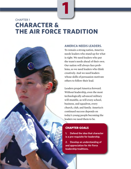 Character & the Air Force Tradition