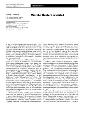 Microbe Hunters Revisited Yale University School of Medicine, New Haven, Connecticut, USA