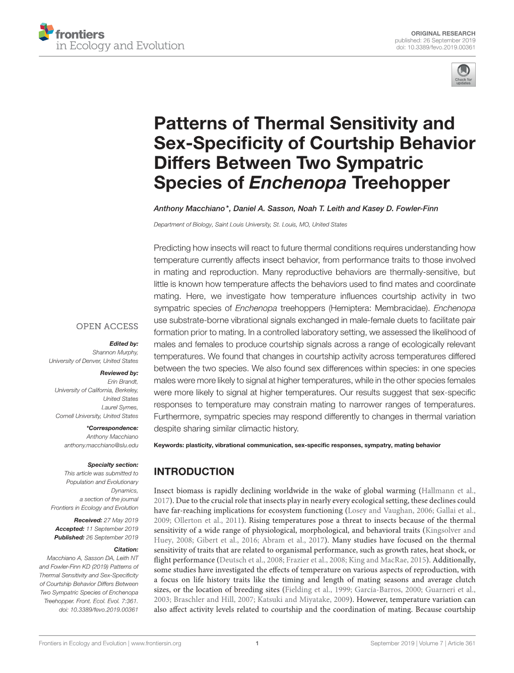 Patterns of Thermal Sensitivity and Sex-Specificity of Courtship