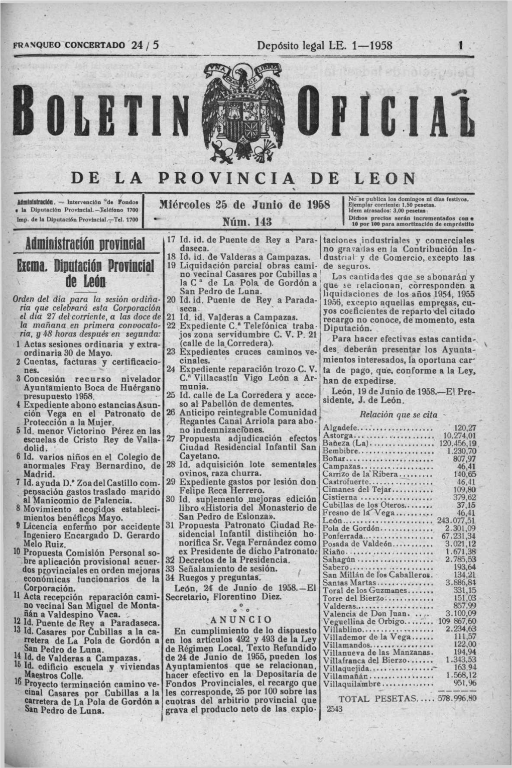 Oficial & De La Provincia De Leon