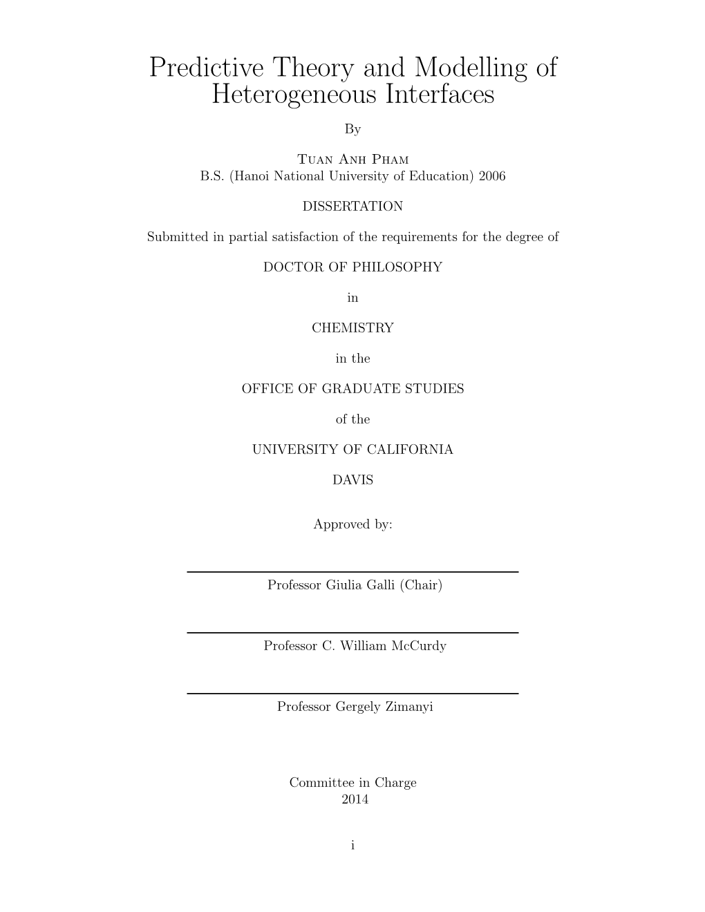 UC Davis Ph.D. Doctoral Thesis