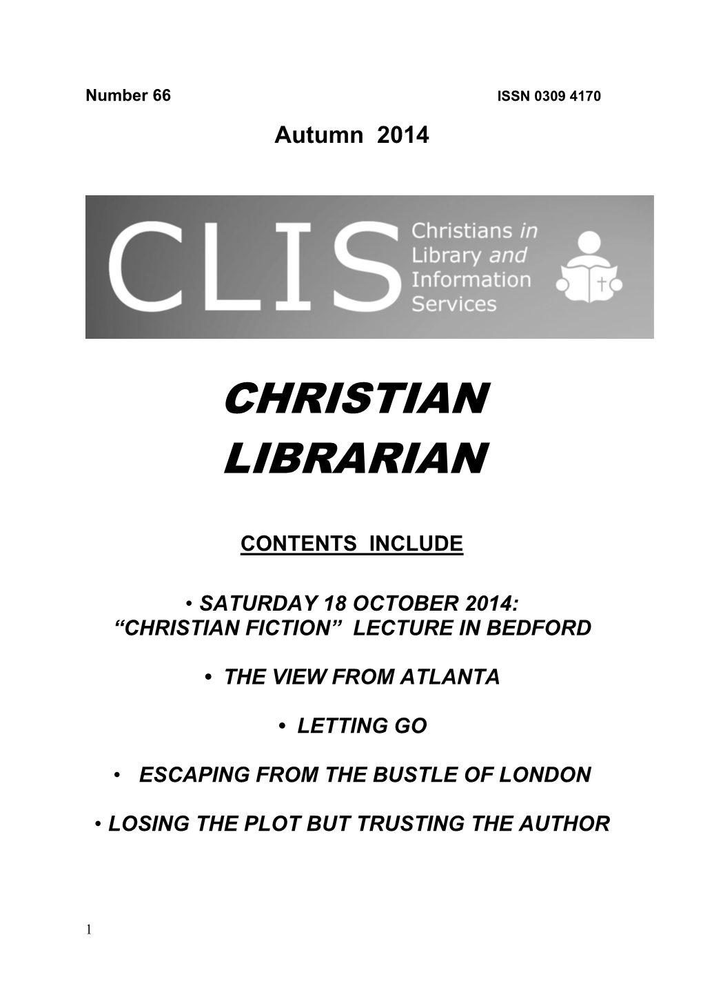 Christian Fiction” Lecture in Bedford