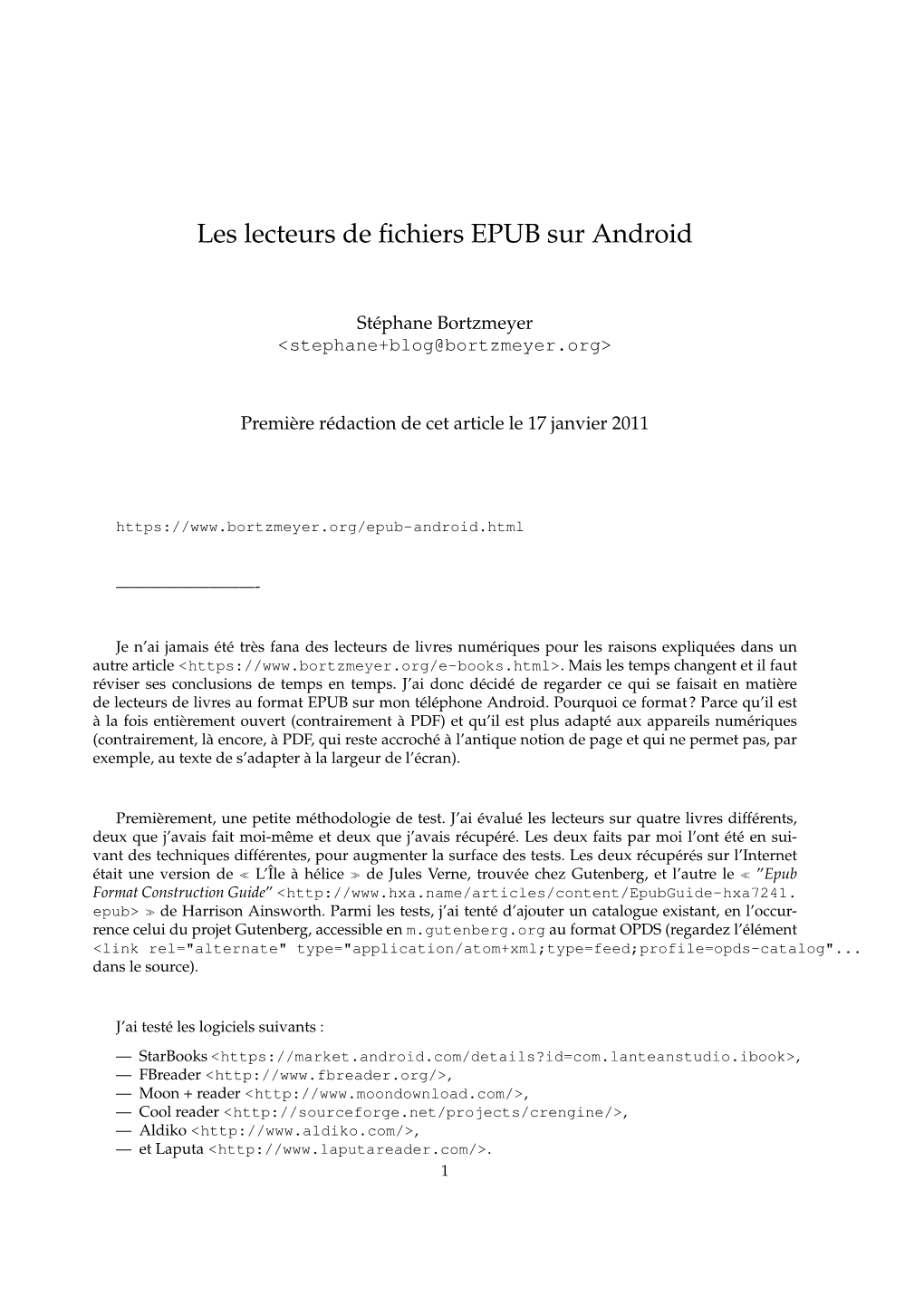 Les Lecteurs De Fichiers EPUB Sur Android