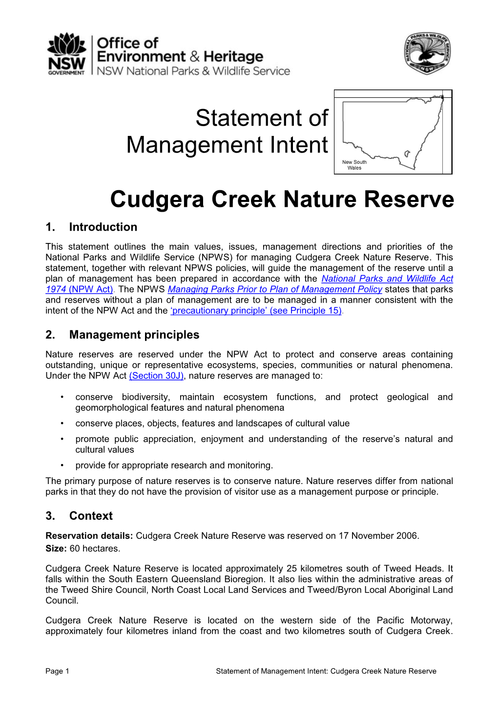 Cudgera Creek Nature Reserve 1