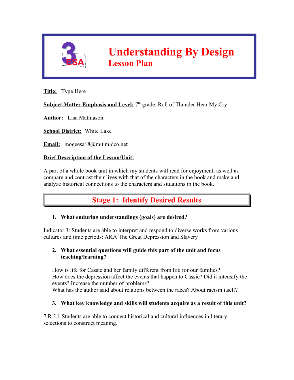 Understanding by Design s5