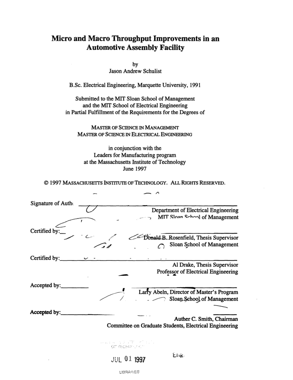 Micro and Macro Throughput Improvements in an Automotive Assembly Facility