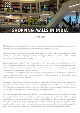 Shopping Malls in India