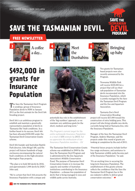 Save the Tasmanian Devil Program Newsletter 3