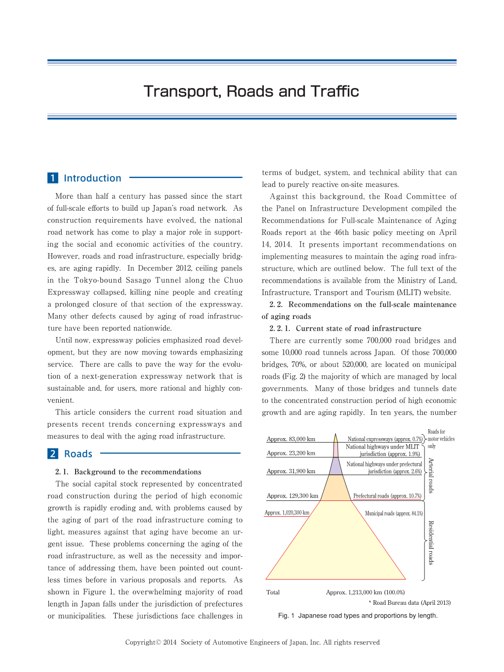Transport, Roads and Traffic