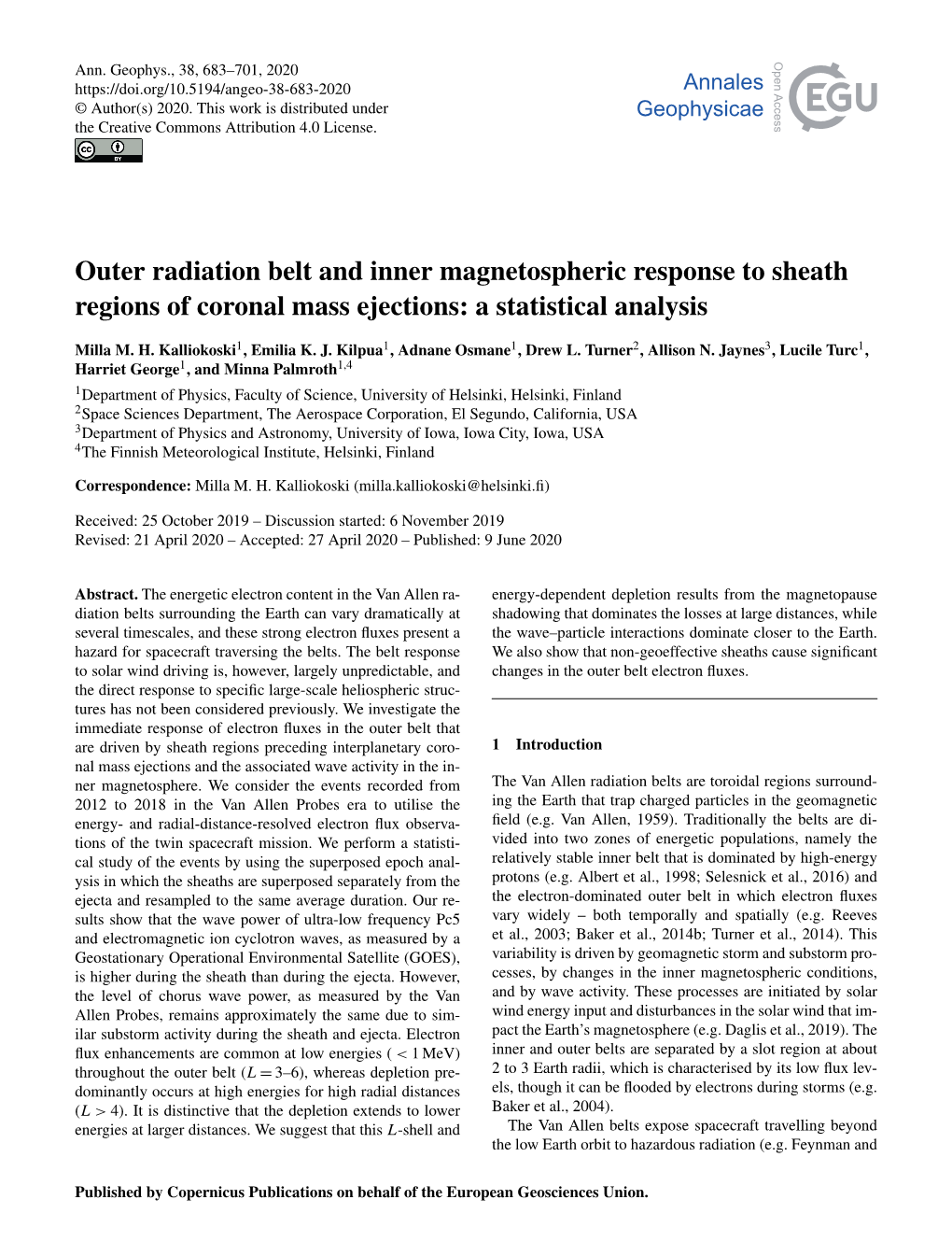 Outer Radiation Belt and Inner Magnetospheric Response to Sheath Regions of Coronal Mass Ejections: a Statistical Analysis