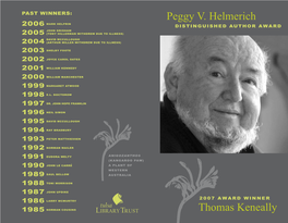 Peggy V. Helmerich Thomas Keneally