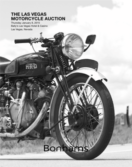 The Las Vegas Motorcycle Auction