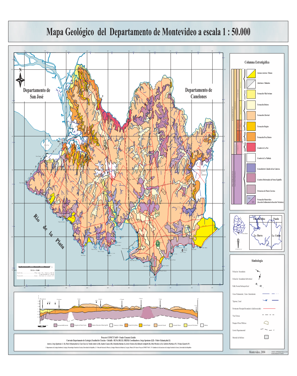 Carta Geológica De Montevideo