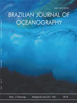 Brazilian Journal of Oceanography V Olume 64 Special Issue 2