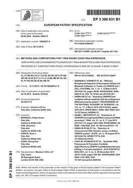 Methods and Compositions for T-Rna