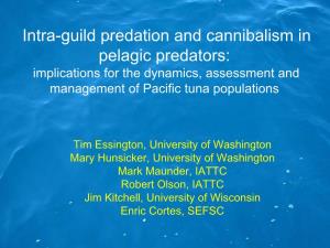 Intra-Guild Predation and Cannibalism in Pelagic Predators: Implications for the Dynamics, Assessment and Management of Pacific Tuna Populations