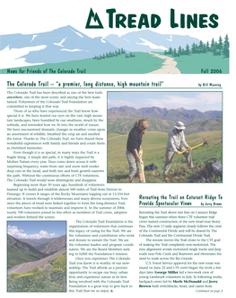 The Colorado Trail – “A Premier, Long Distance, High Mountain Trail”