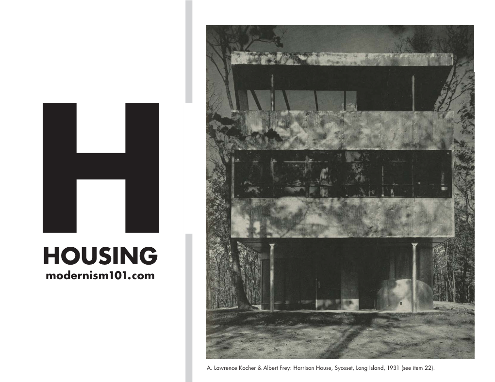 HHOUSING Modernism101.Com