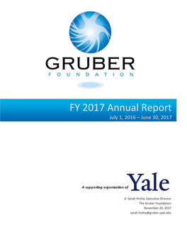 FY 2017 Annual Report July 1, 2016 – June 30, 2017