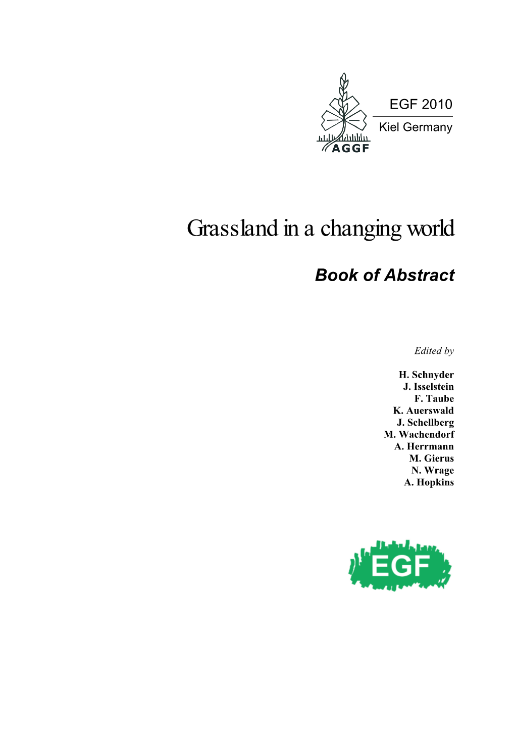 Grassland in a Changing World