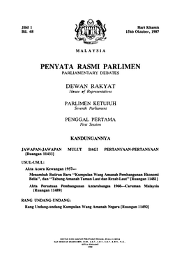 Peny Ata Rasmi Parlimen