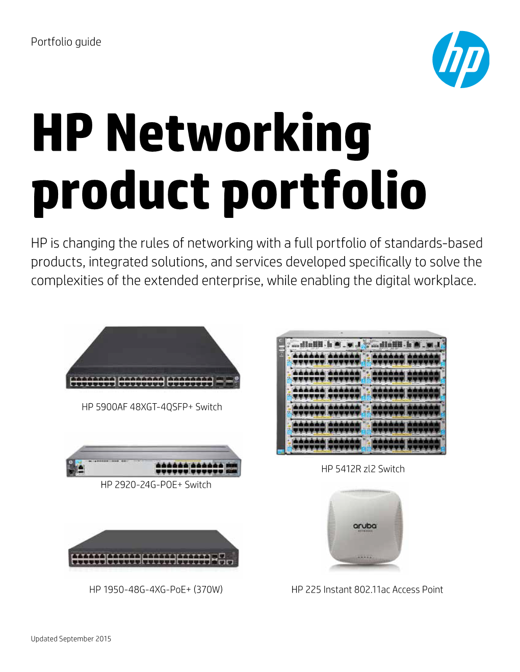 HP Networking Product Portfolio