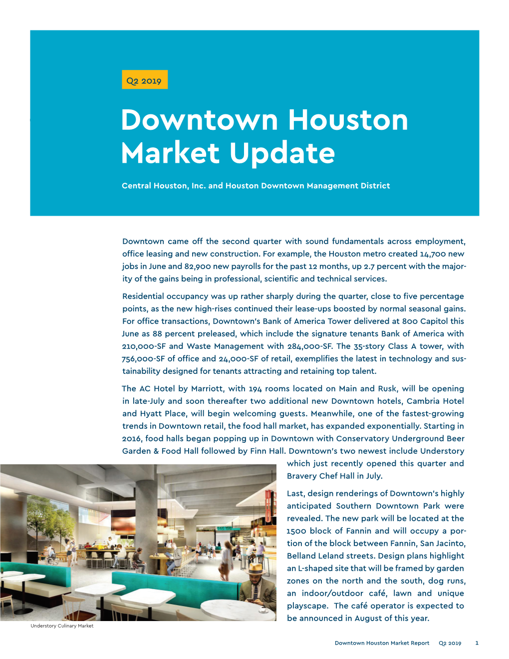 Downtown Houston Market Update