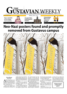 Neo-Nazi Posters Found and Promptly Removed from Gustavus Campus